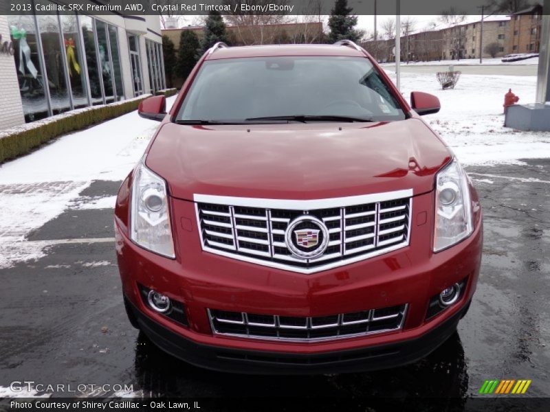 Crystal Red Tintcoat / Ebony/Ebony 2013 Cadillac SRX Premium AWD