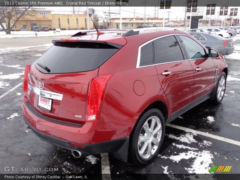 Crystal Red Tintcoat / Ebony/Ebony 2013 Cadillac SRX Premium AWD