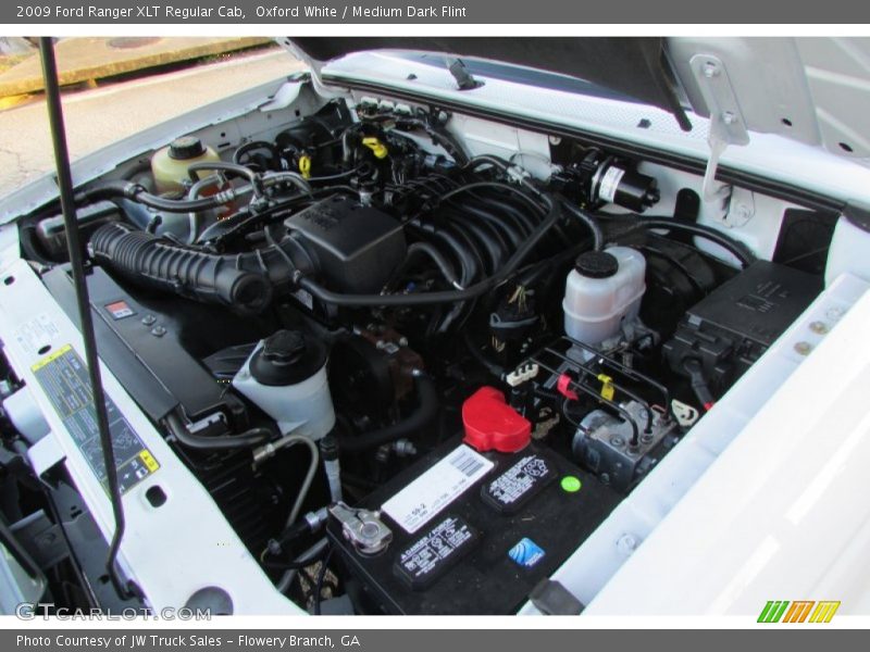 Oxford White / Medium Dark Flint 2009 Ford Ranger XLT Regular Cab
