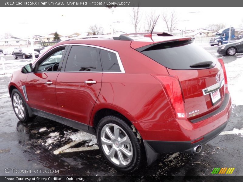 Crystal Red Tintcoat / Ebony/Ebony 2013 Cadillac SRX Premium AWD