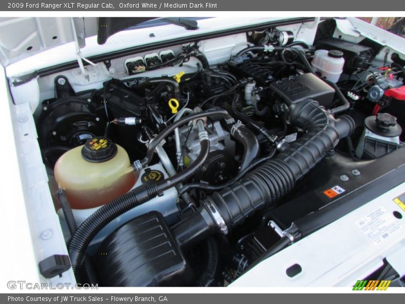 Oxford White / Medium Dark Flint 2009 Ford Ranger XLT Regular Cab