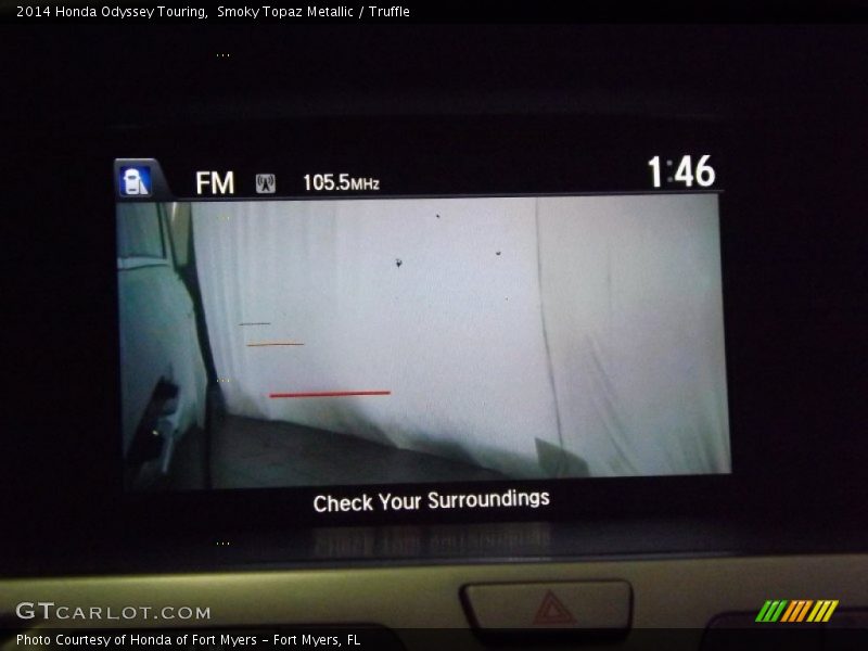 Smoky Topaz Metallic / Truffle 2014 Honda Odyssey Touring