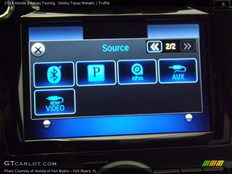 Smoky Topaz Metallic / Truffle 2014 Honda Odyssey Touring