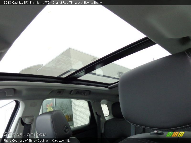 Crystal Red Tintcoat / Ebony/Ebony 2013 Cadillac SRX Premium AWD