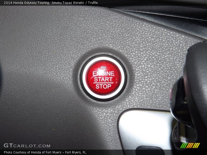 Smoky Topaz Metallic / Truffle 2014 Honda Odyssey Touring