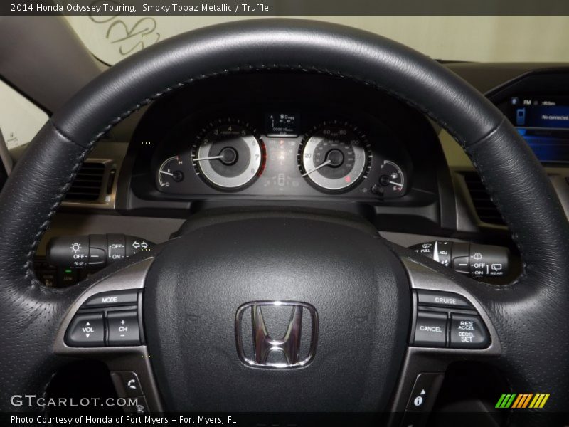 Smoky Topaz Metallic / Truffle 2014 Honda Odyssey Touring