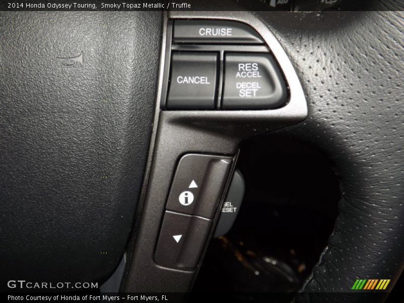 Smoky Topaz Metallic / Truffle 2014 Honda Odyssey Touring