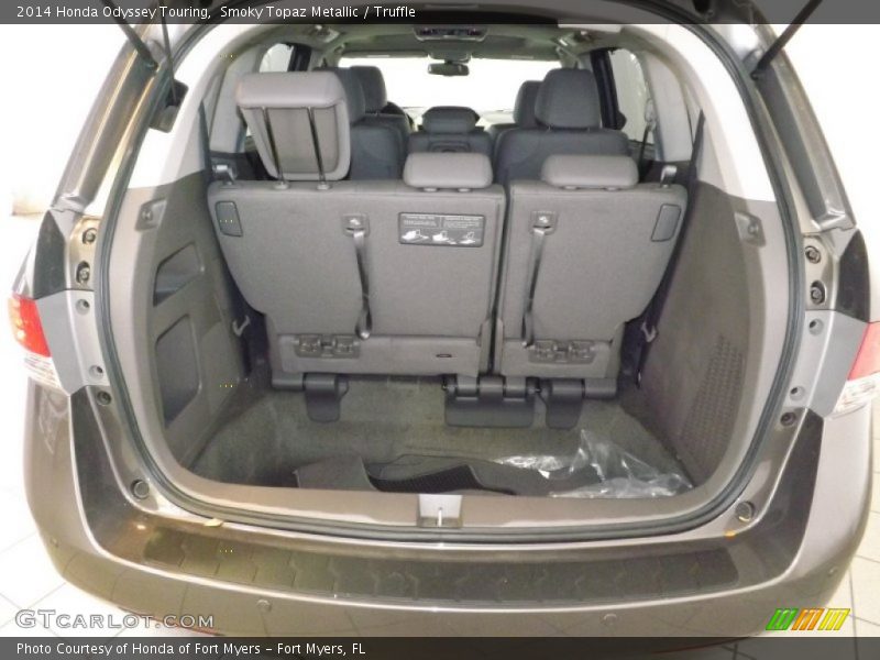 Smoky Topaz Metallic / Truffle 2014 Honda Odyssey Touring