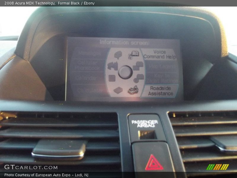 Formal Black / Ebony 2008 Acura MDX Technology
