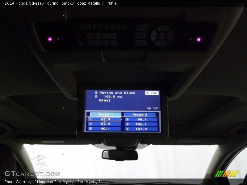 Smoky Topaz Metallic / Truffle 2014 Honda Odyssey Touring