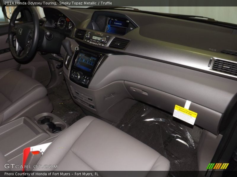Smoky Topaz Metallic / Truffle 2014 Honda Odyssey Touring