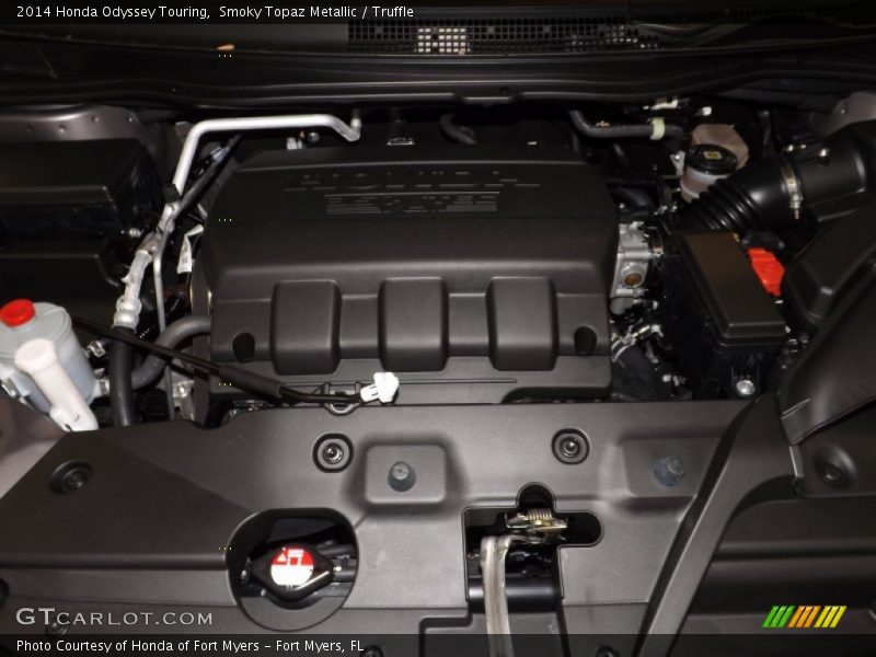 Smoky Topaz Metallic / Truffle 2014 Honda Odyssey Touring