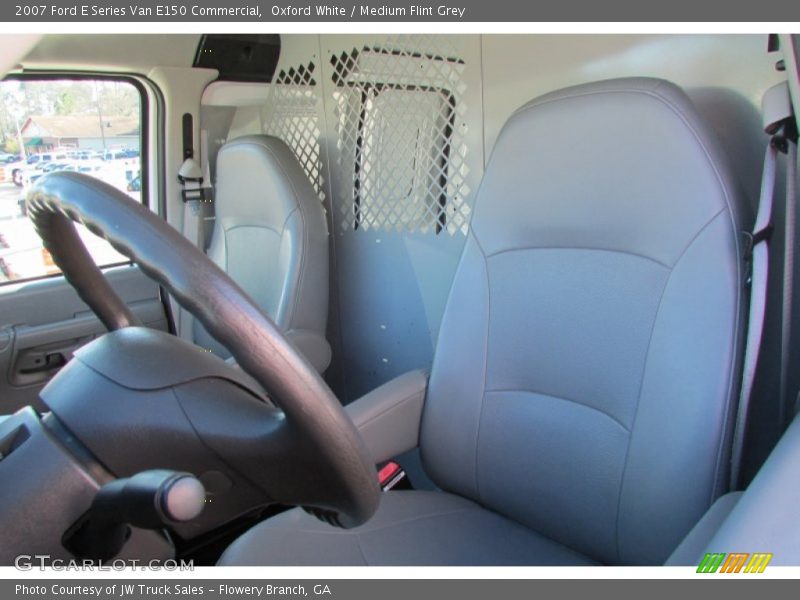 Oxford White / Medium Flint Grey 2007 Ford E Series Van E150 Commercial