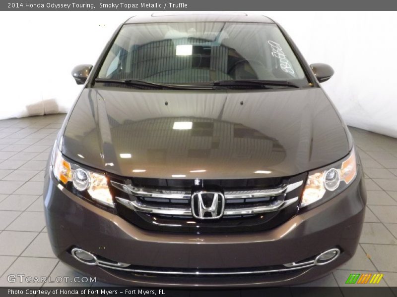 Smoky Topaz Metallic / Truffle 2014 Honda Odyssey Touring