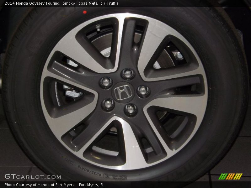Smoky Topaz Metallic / Truffle 2014 Honda Odyssey Touring