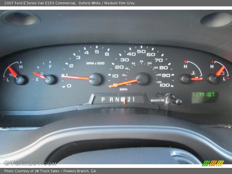 Oxford White / Medium Flint Grey 2007 Ford E Series Van E150 Commercial