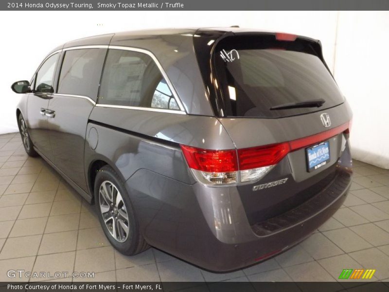 Smoky Topaz Metallic / Truffle 2014 Honda Odyssey Touring