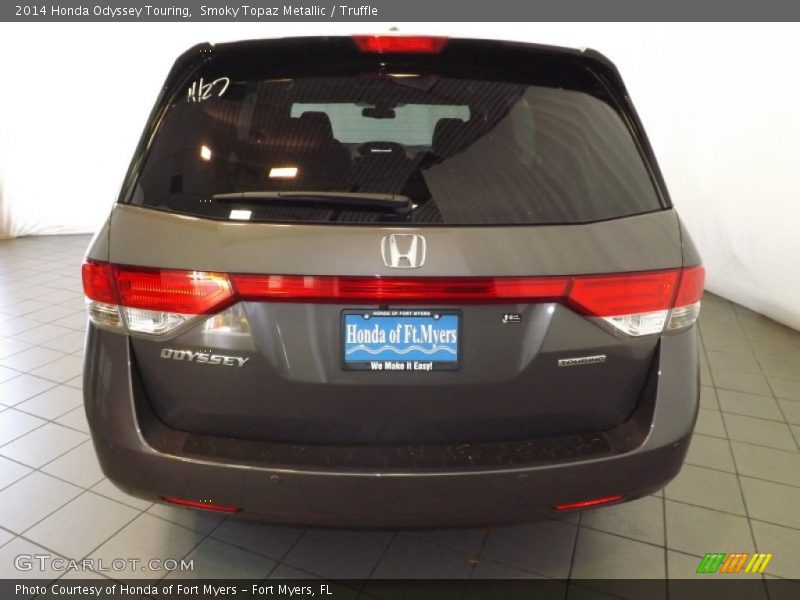 Smoky Topaz Metallic / Truffle 2014 Honda Odyssey Touring