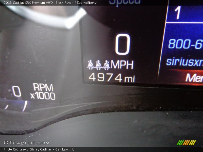 Black Raven / Ebony/Ebony 2013 Cadillac SRX Premium AWD