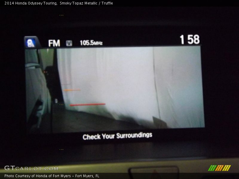 Smoky Topaz Metallic / Truffle 2014 Honda Odyssey Touring