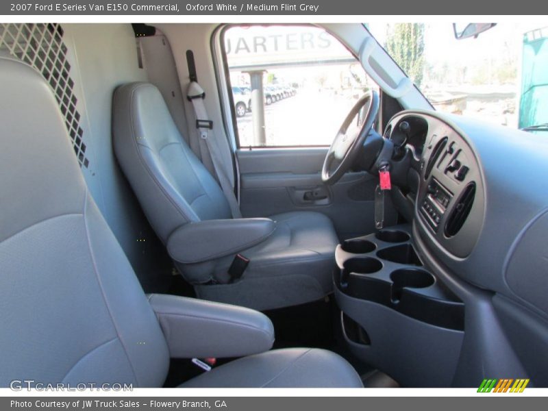 Oxford White / Medium Flint Grey 2007 Ford E Series Van E150 Commercial