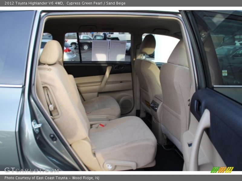 Cypress Green Pearl / Sand Beige 2012 Toyota Highlander V6 4WD