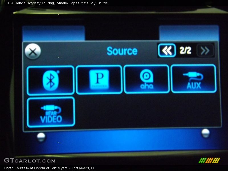 Smoky Topaz Metallic / Truffle 2014 Honda Odyssey Touring