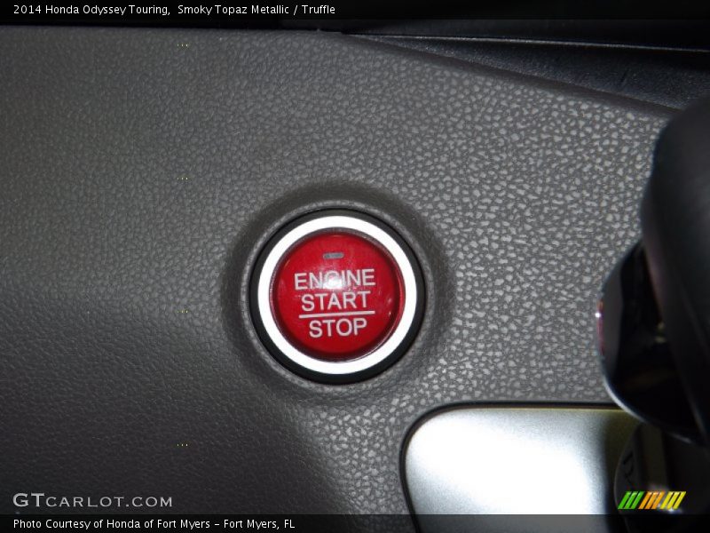 Smoky Topaz Metallic / Truffle 2014 Honda Odyssey Touring