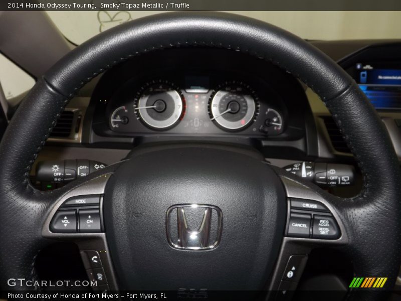 Smoky Topaz Metallic / Truffle 2014 Honda Odyssey Touring