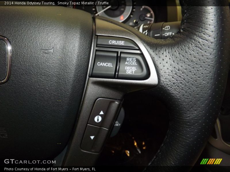 Smoky Topaz Metallic / Truffle 2014 Honda Odyssey Touring