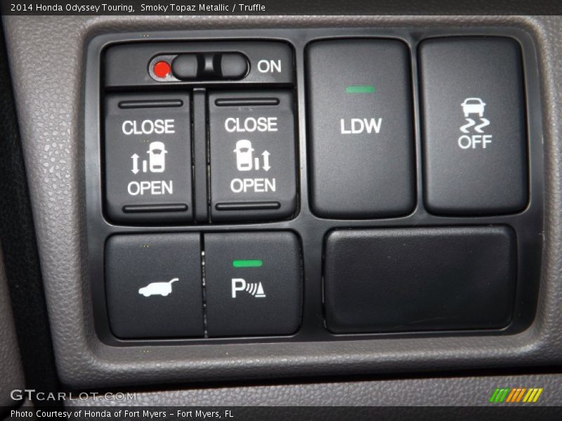 Smoky Topaz Metallic / Truffle 2014 Honda Odyssey Touring