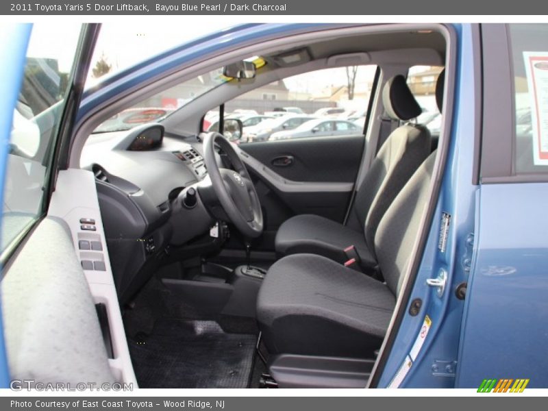 Bayou Blue Pearl / Dark Charcoal 2011 Toyota Yaris 5 Door Liftback