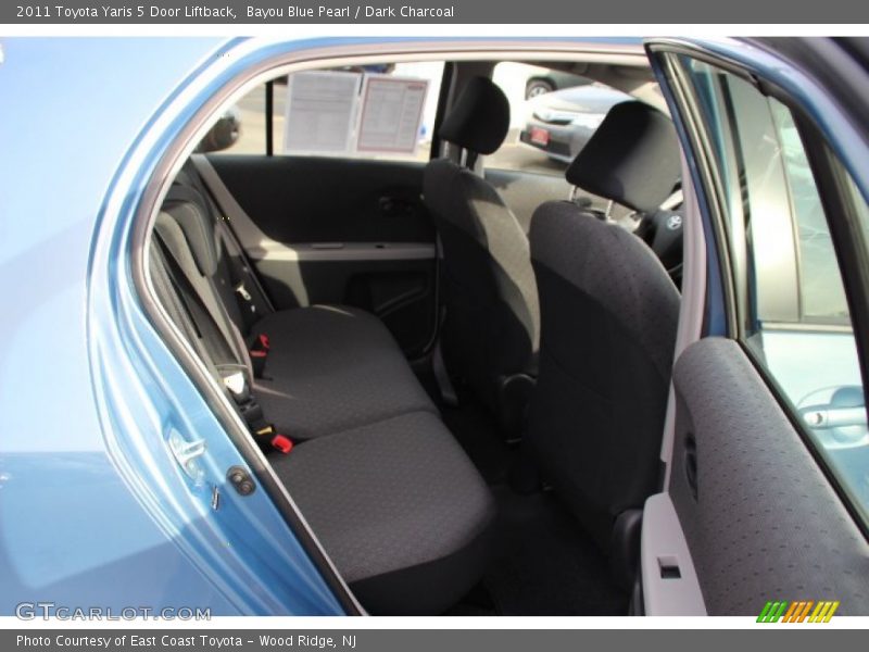 Bayou Blue Pearl / Dark Charcoal 2011 Toyota Yaris 5 Door Liftback