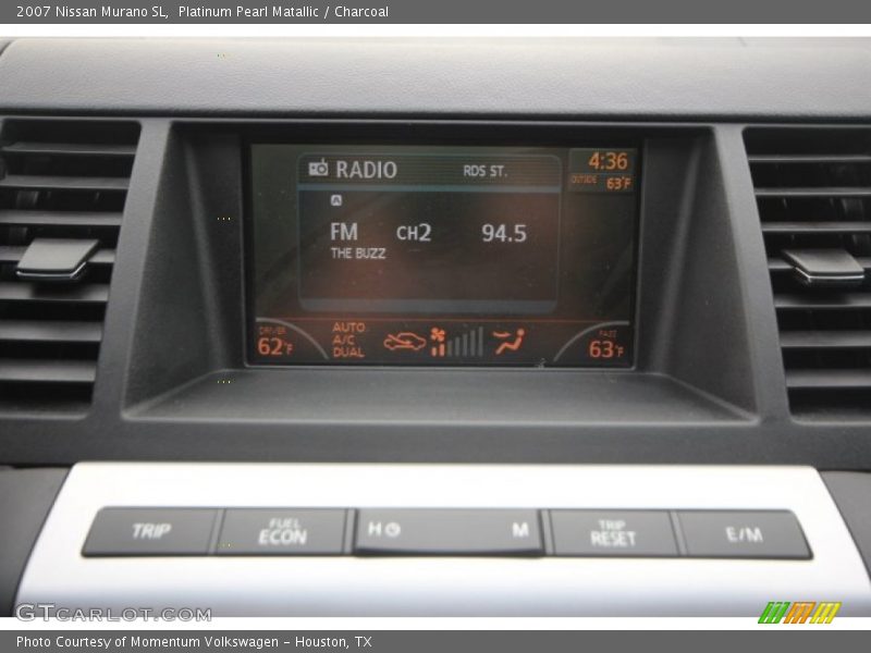 Platinum Pearl Matallic / Charcoal 2007 Nissan Murano SL