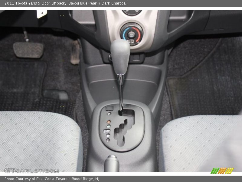Bayou Blue Pearl / Dark Charcoal 2011 Toyota Yaris 5 Door Liftback