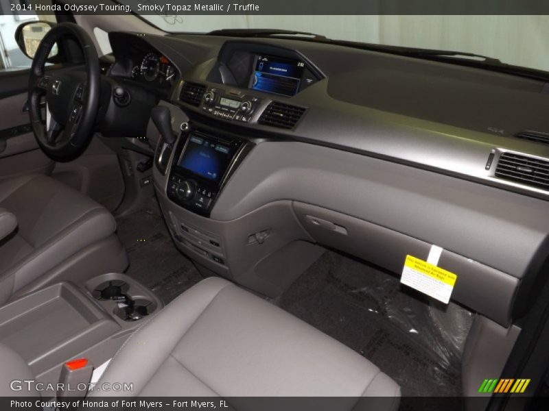Smoky Topaz Metallic / Truffle 2014 Honda Odyssey Touring