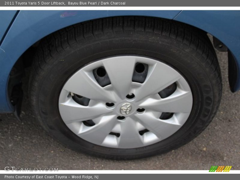Bayou Blue Pearl / Dark Charcoal 2011 Toyota Yaris 5 Door Liftback
