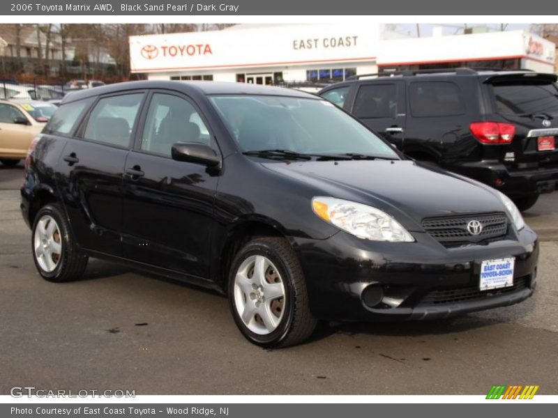 Black Sand Pearl / Dark Gray 2006 Toyota Matrix AWD