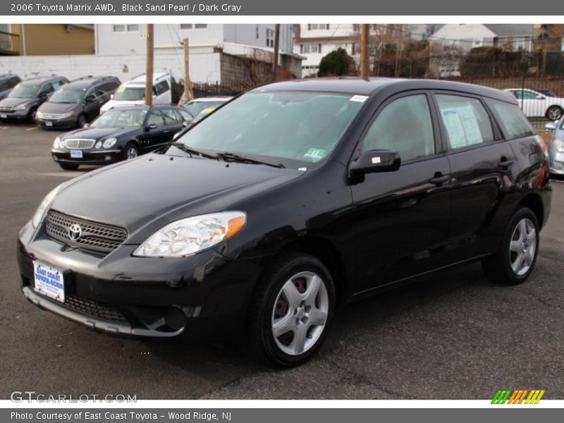 Black Sand Pearl / Dark Gray 2006 Toyota Matrix AWD