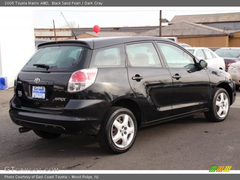 Black Sand Pearl / Dark Gray 2006 Toyota Matrix AWD