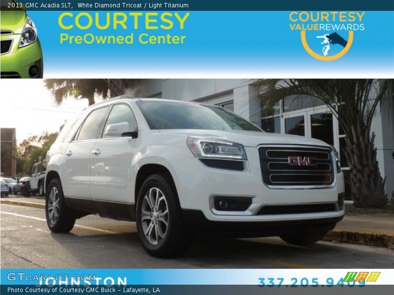 White Diamond Tricoat / Light Titanium 2013 GMC Acadia SLT