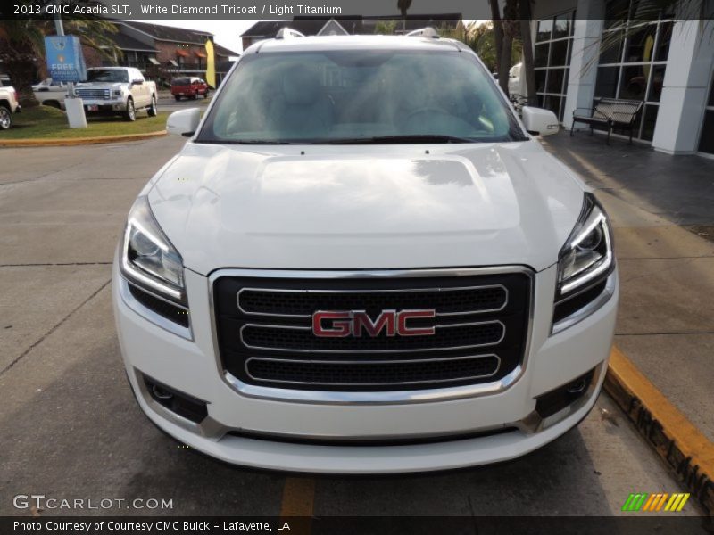 White Diamond Tricoat / Light Titanium 2013 GMC Acadia SLT