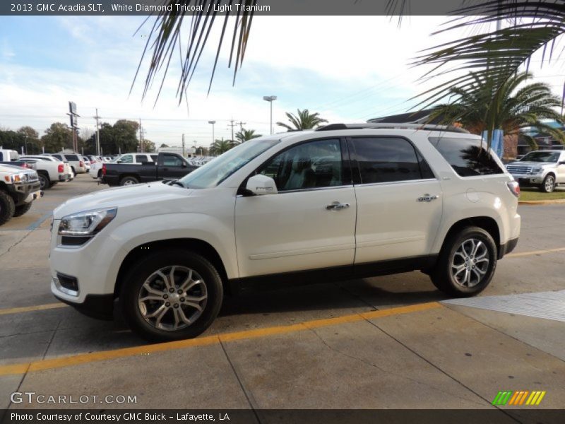 White Diamond Tricoat / Light Titanium 2013 GMC Acadia SLT