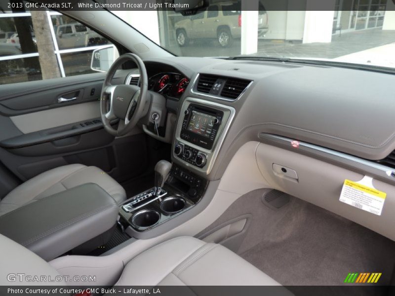 White Diamond Tricoat / Light Titanium 2013 GMC Acadia SLT