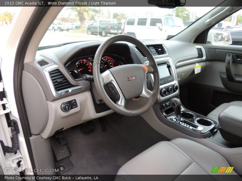 White Diamond Tricoat / Light Titanium 2013 GMC Acadia SLT