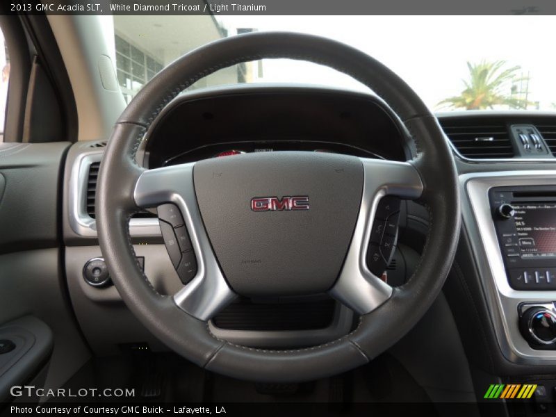 White Diamond Tricoat / Light Titanium 2013 GMC Acadia SLT