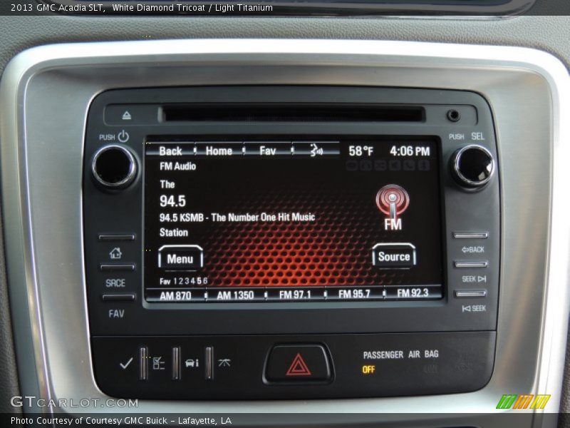 White Diamond Tricoat / Light Titanium 2013 GMC Acadia SLT