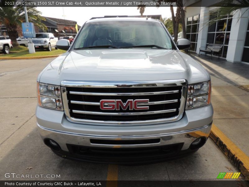 Quicksilver Metallic / Light Titanium/Dark Titanium 2013 GMC Sierra 1500 SLT Crew Cab 4x4