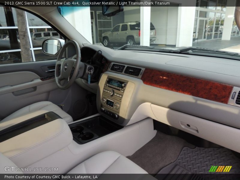 Quicksilver Metallic / Light Titanium/Dark Titanium 2013 GMC Sierra 1500 SLT Crew Cab 4x4