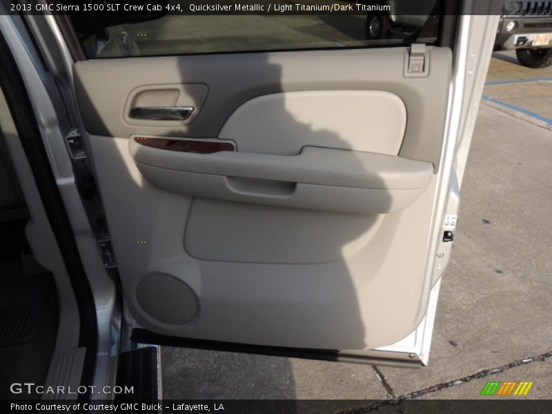 Quicksilver Metallic / Light Titanium/Dark Titanium 2013 GMC Sierra 1500 SLT Crew Cab 4x4